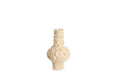 Vase deco Ø27,5x46,5 cm GYULA cream