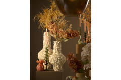 Vase deco Ø27,5x46,5 cm GYULA cream