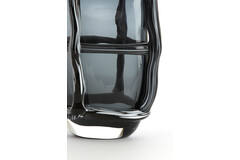 Vaas 19x14x22 cm ASHORO glas grijs