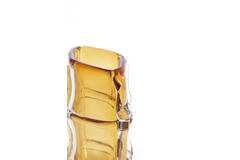 Vase 19x14x22 cm ASHORO glass amber