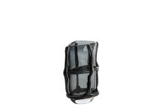 Vaas 20,5x13x29 cm ASHORO glas grijs