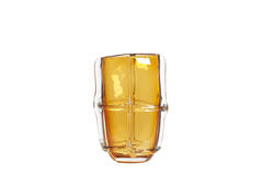 Vase 20,5x13x29 cm ASHORO glass amber