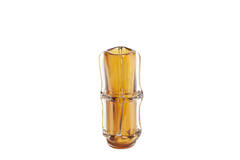 Vase 20,5x13x29 cm ASHORO glass amber
