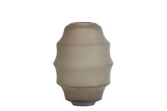 Vase Ø31x42 cm NAYORO glass matt light brown