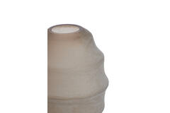 Vase Ø31x42 cm NAYORO glass matt light brown