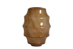 Vase Ø31x42 cm NAYORO glass shiny amber