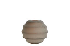 Vase Ø32,5x29 cm NAYORO glass matt light brown