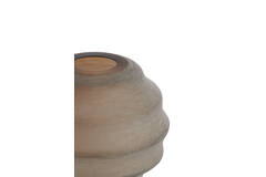 Vase Ø32,5x29 cm NAYORO glass matt light brown