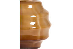 Vase Ø32,5x29 cm NAYORO glass shiny amber