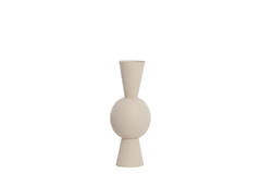 Vase deco Ø25x60 cm CHEDI matt light grey