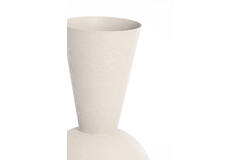 Vaas deco Ø30x75 cm CHEDI mat licht grijs