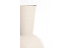 Vaas deco Ø39x83 cm CHEDI mat licht grijs