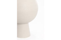 Vaas deco Ø39x83 cm CHEDI mat licht grijs