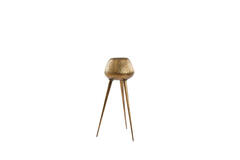 Pot on base deco Ø44x124 cm MARIELLE gold