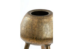 Pot on base deco Ø44x124 cm MARIELLE gold