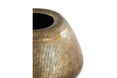 Pot on base deco Ø44x124 cm MARIELLE gold