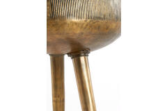 Pot on base deco Ø75x149 cm MARIELLE gold