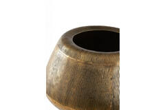Pot on base deco Ø75x149 cm MARIELLE gold
