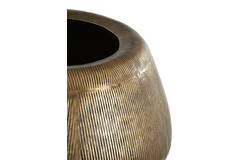 Pot on base deco Ø75x149 cm MARIELLE gold