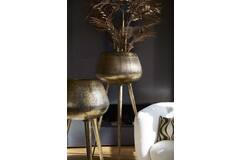 Pot on base deco Ø75x149 cm MARIELLE gold