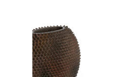 Vaas deco 30,5x17x26,5 cm CALDRAS bruin