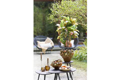 Vase deco Ø38x33 cm LEMONI ceramics brown-orange+green