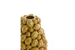 Vaas deco Ø19x21 cm CITRUS keramiek bruin-groen