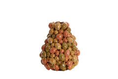 Vase deco Ø23x27 cm CITRUS ceramics brown-orange+green