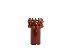Vase deco Ø16,5x25 cm POMEGRANATE ceramics burgundy