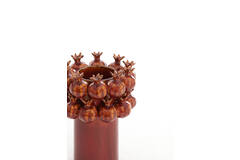 Vaas deco Ø14x19 cm POMEGRANATE keramiek bordeaux