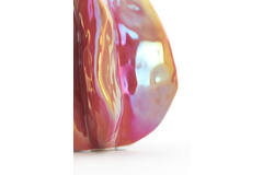 Vase deco 11,5x10x13,5 cm IDRIJA ceramics dark pink