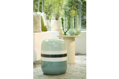 Vaas deco Ø12x28 cm PANZANO glans mint groen