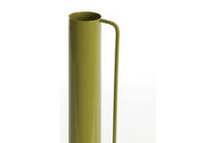 Vase deco Ø12x33 cm PANZANO shiny olive green