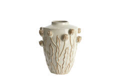 Vase deco Ø38x45 cm JUANA ceramics cream