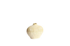 Vaas deco 25x14x20 cm LORITO keramiek parelmoer