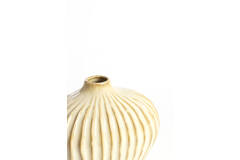 Vaas deco 25x14x20 cm LORITO keramiek parelmoer