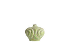 Vaas deco 25x14x20 cm LORITO keramiek mint groen