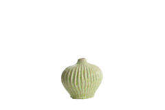 Vaas deco 25x14x20 cm LORITO keramiek mint groen