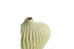Vaas deco 25x14x20 cm LORITO keramiek mint groen