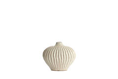 Vaas deco 25x14x20 cm LORITO keramiek crème
