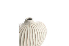 Vaas deco 25x14x20 cm LORITO keramiek crème