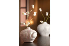 Vaas deco 25x14x20 cm LORITO keramiek crème