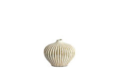 Vaas deco 25x14x20 cm LORITO keramiek olijf groen