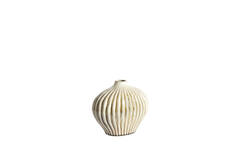 Vaas deco 25x14x20 cm LORITO keramiek olijf groen