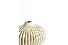 Vaas deco 25x14x20 cm LORITO keramiek olijf groen