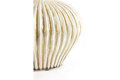 Vaas deco 25x14x20 cm LORITO keramiek olijf groen