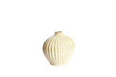 Vaas deco 30x16x25 cm LORITO keramiek parelmoer