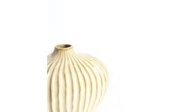 Vaas deco 30x16x25 cm LORITO keramiek parelmoer