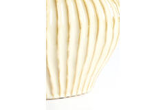 Vaas deco 30x16x25 cm LORITO keramiek parelmoer