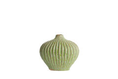 Vaas deco 30x16x25 cm LORITO keramiek mint groen